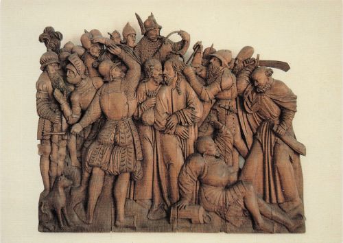 Franziskanerkloster Schwaz, Bonaventurakapelle, gotisches Relief um 1520
